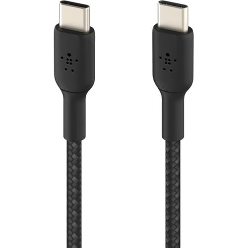 CAB004BT1MBK - Belkin BOOST CHARGE Braided USB-C to USB-C Cable - 1 m USB-C Data Transfer Cable for Smartphone