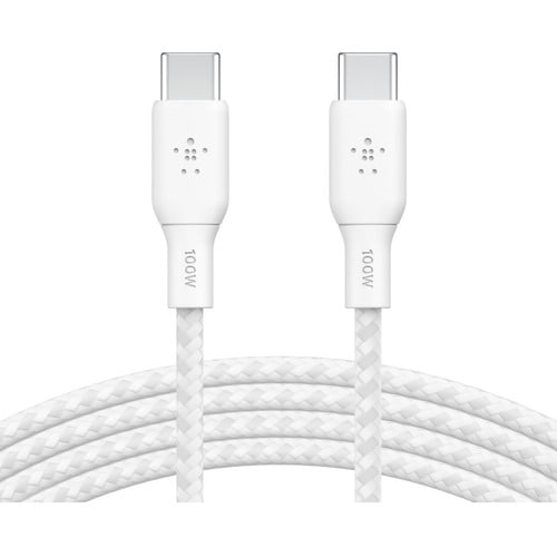 CAB014BT2MWH - Belkin BOOST CHARGE USB-C to USB-C Cable 100W - 2 m USB-C Data Transfer Cable for MacBook, Chromebook, Notebook, iPad, MacBook Pro, PC