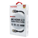 PROMATE_2m_HDMI_2.1_Full_Ultra_HD_(FUHD)_Audio_Video_Cable._Supports_up_to_8K._Max._Res_7680x4320@60Hz._Supports_Dynamic_HDR_&_eARC._Gold_Plated_Connectors._Black_Colour 1707