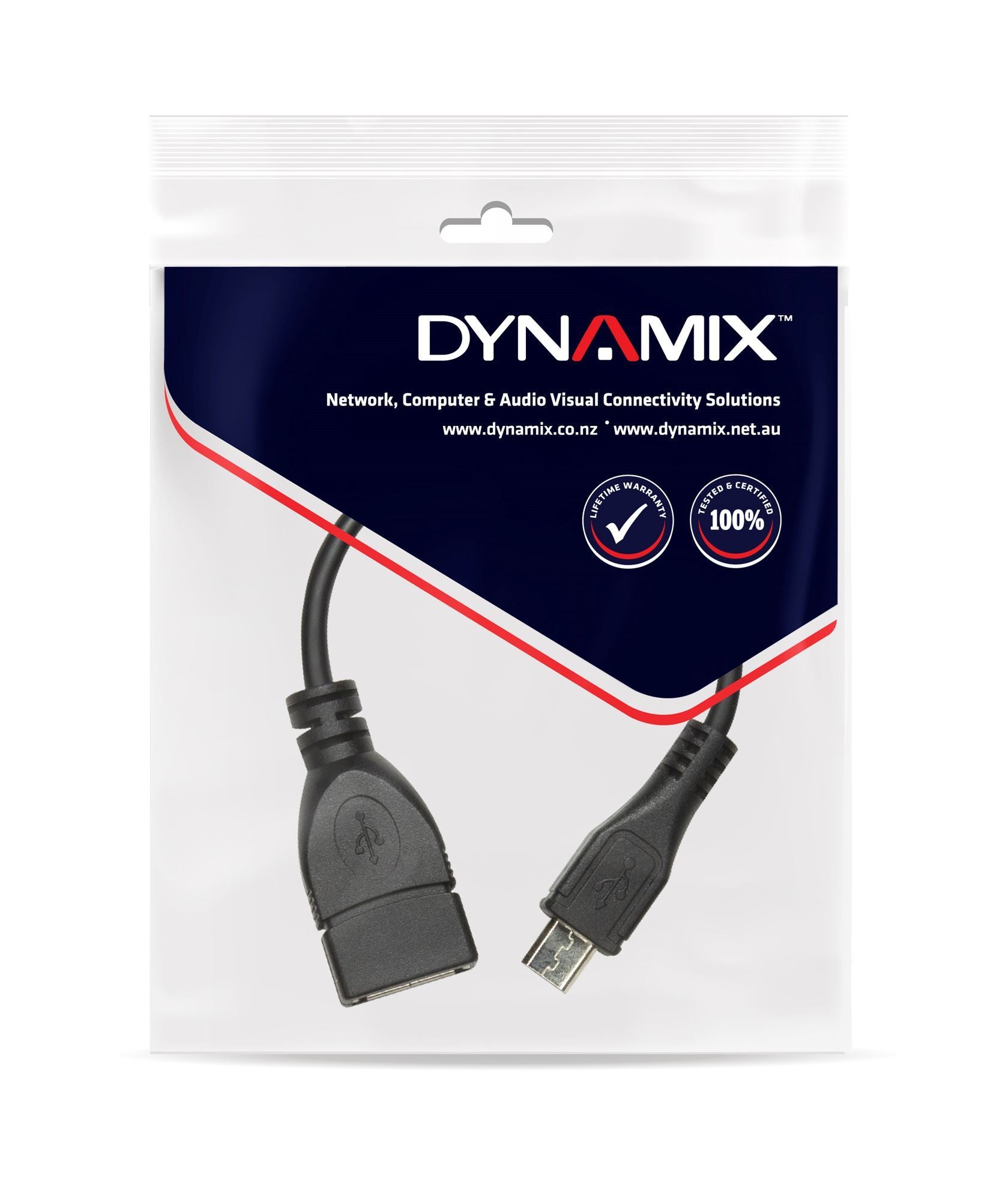 DYNAMIX_0.1m_USB_2.0_Micro-B_Male_to_USB-A_Female_Adapter._OTG_compatible 1129