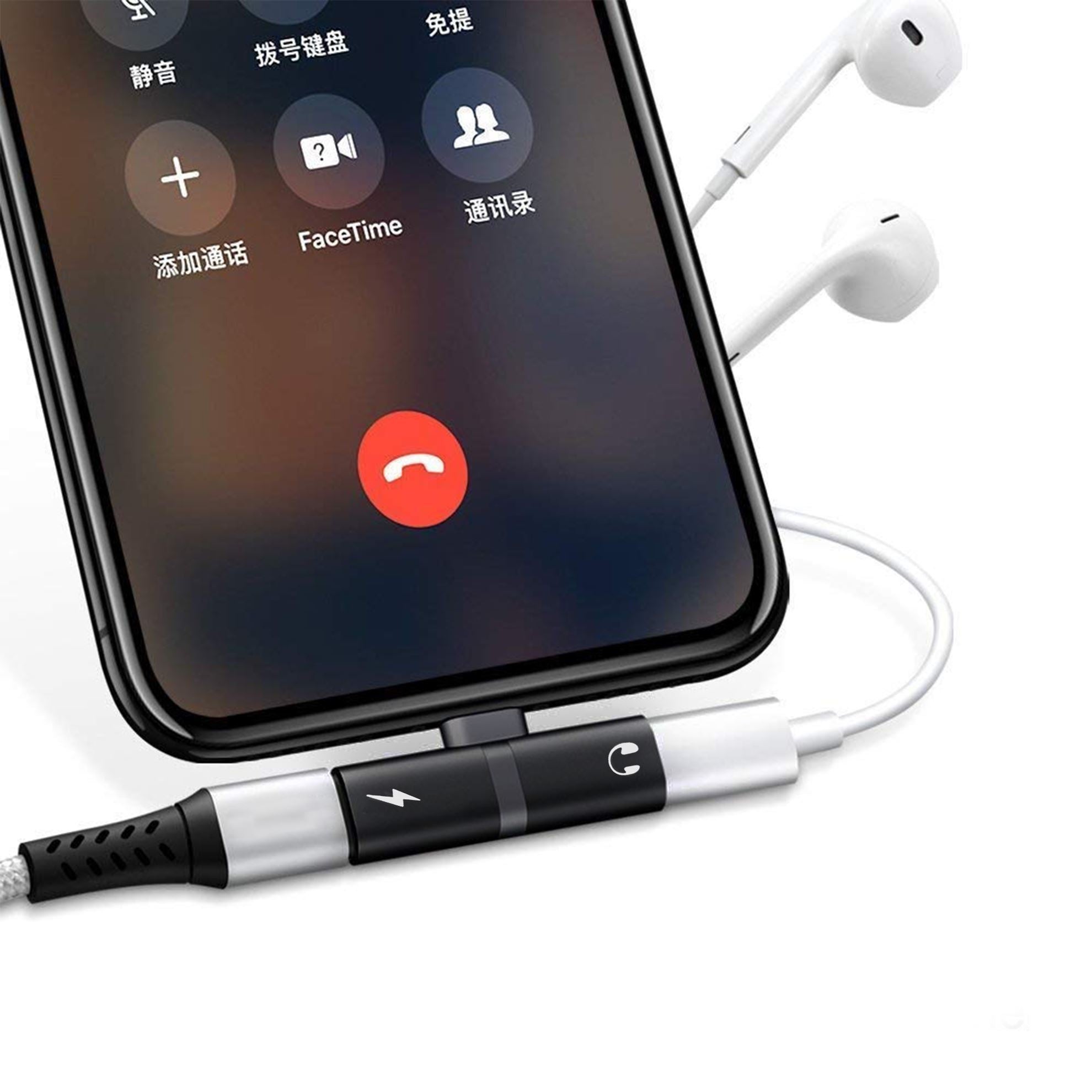 PROMATE_2-in-1_Audio_&_Charging_Adaptor_with_Lightning_Connector._2A_Pass_Through_Charging._48KHz_Audio_Output._Plug_&_Play._Colour_Black. 1465