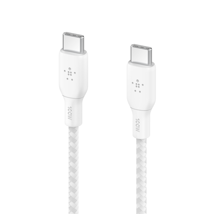 CAB014BT2MWH2PK - Belkin Boost Charge USB-C Data Transfer Cable - 2 m USB-C Data Transfer Cable for USB Device - White - 2 / Pack - 0