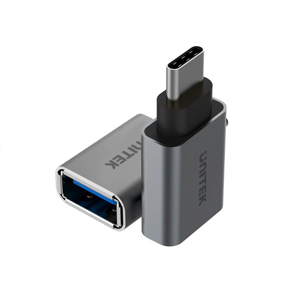 Y-A025CGY - Unitek USB 3.1 USB-C Male to USB-A Female Adapter. Apple Style
