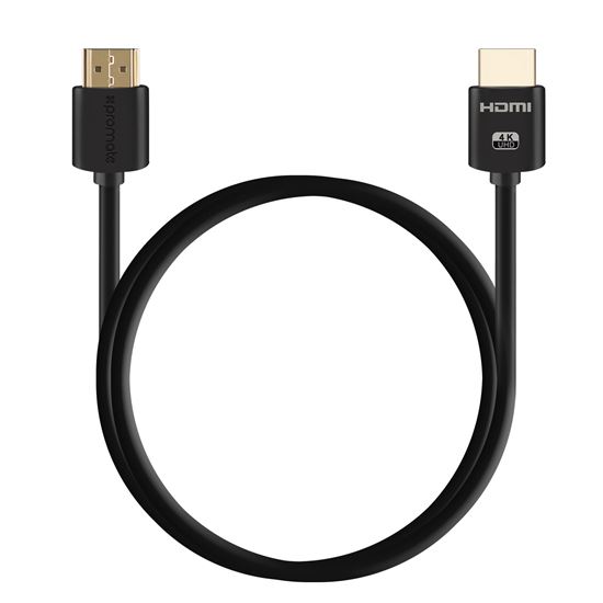 PROMATE_1.5m_4K_HDMI_cable._24K_Gold_plated_connectors._4K_Ultra_HD._High-Speed_Ethernet_Max_Res:_4K@60Hz_(4096X2160)_Colour_Black. 1693