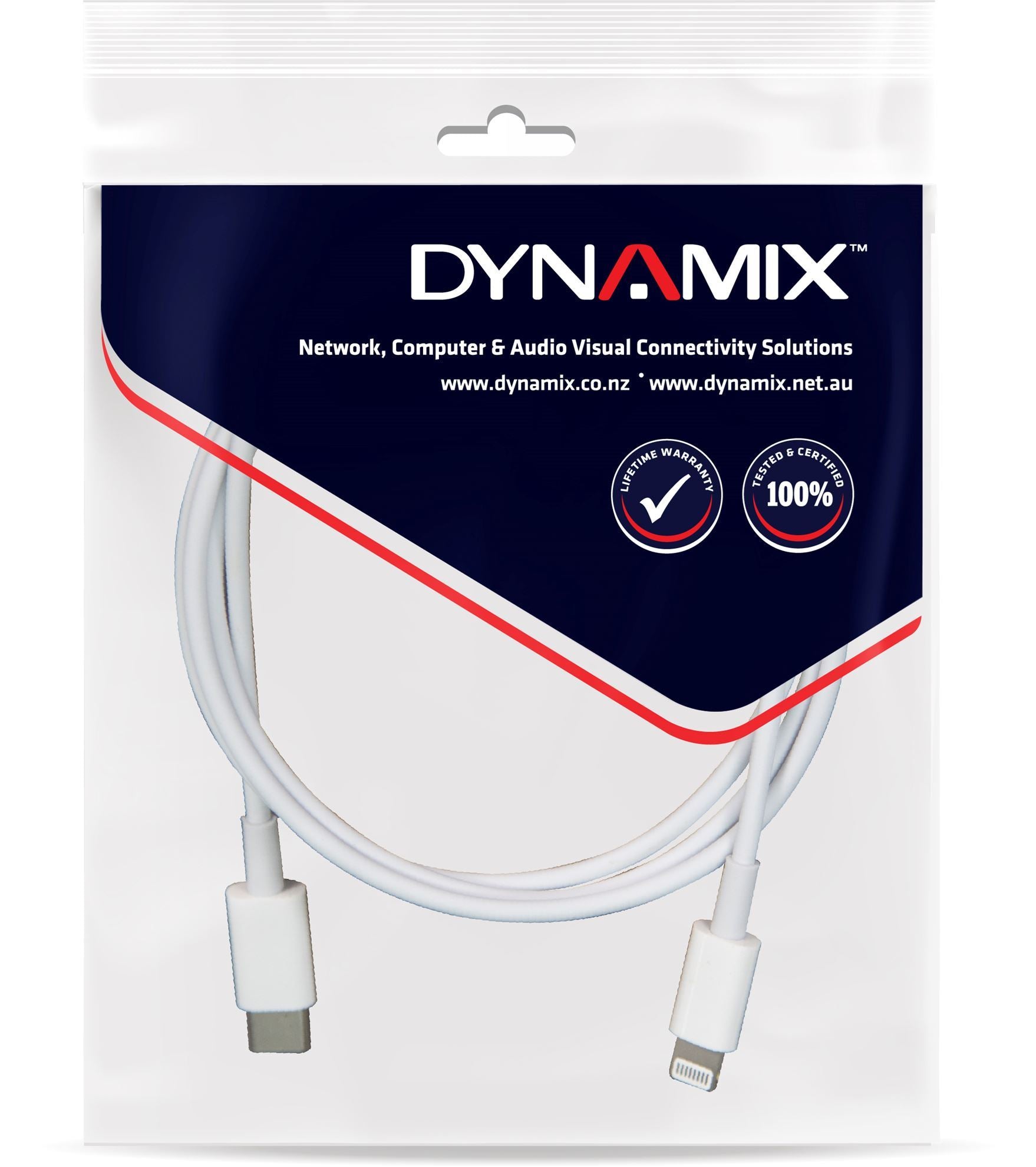 DYNAMIX_1m_USB-C_to_Lightning_Charge_&_Sync_Cable._For_Apple_iPhone,_iPad,_iPad_mini_&_iPods_*Not_MFI_Certified* 934