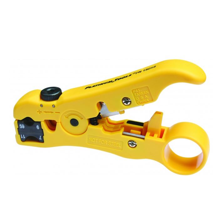 PLATINUM_TOOLS_All-In-One_Stripping_Tool._Coax_Cat5e/6_data_cable_voice_cable_and_audio_cable._Built-in_cable_cutter.