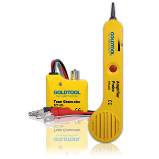 GOLDTOOL_Tone_Generator_&_Probe_Kit_Trace_Wire_Paths_&_Identify_Cables._Diagnose_Common_Problems_in_Telephone_Data_&_Security_Wiring._Simple_Operation_with_Audible_&_Visual_Tone_Signal_Indication.