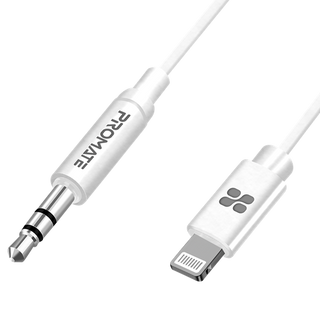 PROMATE_1m_Apple_MFi_Certified_Lightning_to_3.5mm_Stereo_Audio_Cable._Integrated_Digital-to-Analog_Converter._Colour_White. 138