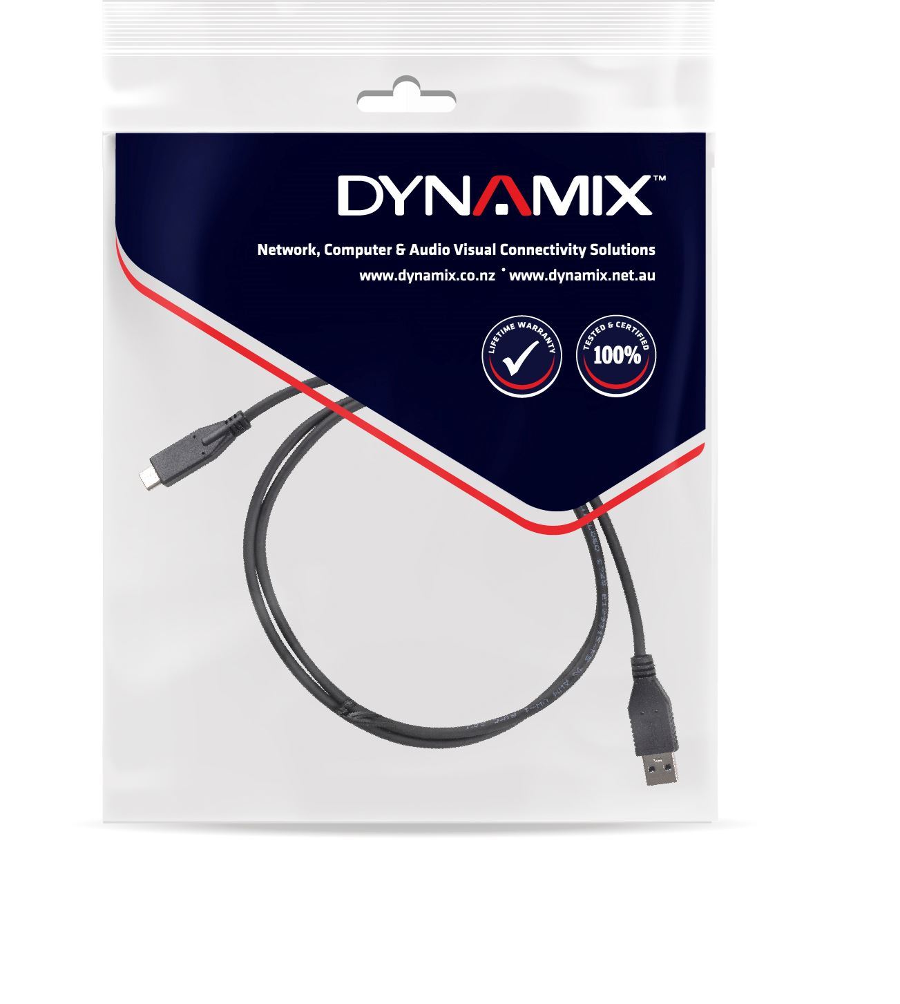 DYNAMIX_0.2M,_USB_3.1_USB-C_Male_to_USB-A_Male_Cable._Black_Colour._Up_to_10G_Data_Transfer_Speed,_Supports_3A_Current. 1133