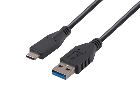 DYNAMIX_1M,_USB_3.1_USB-C_Male_to_USB-A_Male_Cable._Black_Colour._Up_to_10G_Data_Transfer_Speed,_Supports_3A_Current. 1134