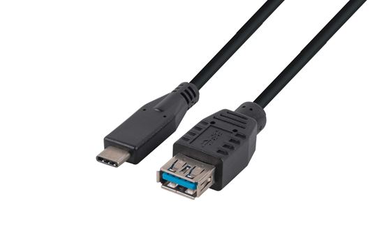 DYNAMIX_1M,_USB_3.1_USB-C_Male_to_USB-A_Female_Cable._Black_Colour. 1150