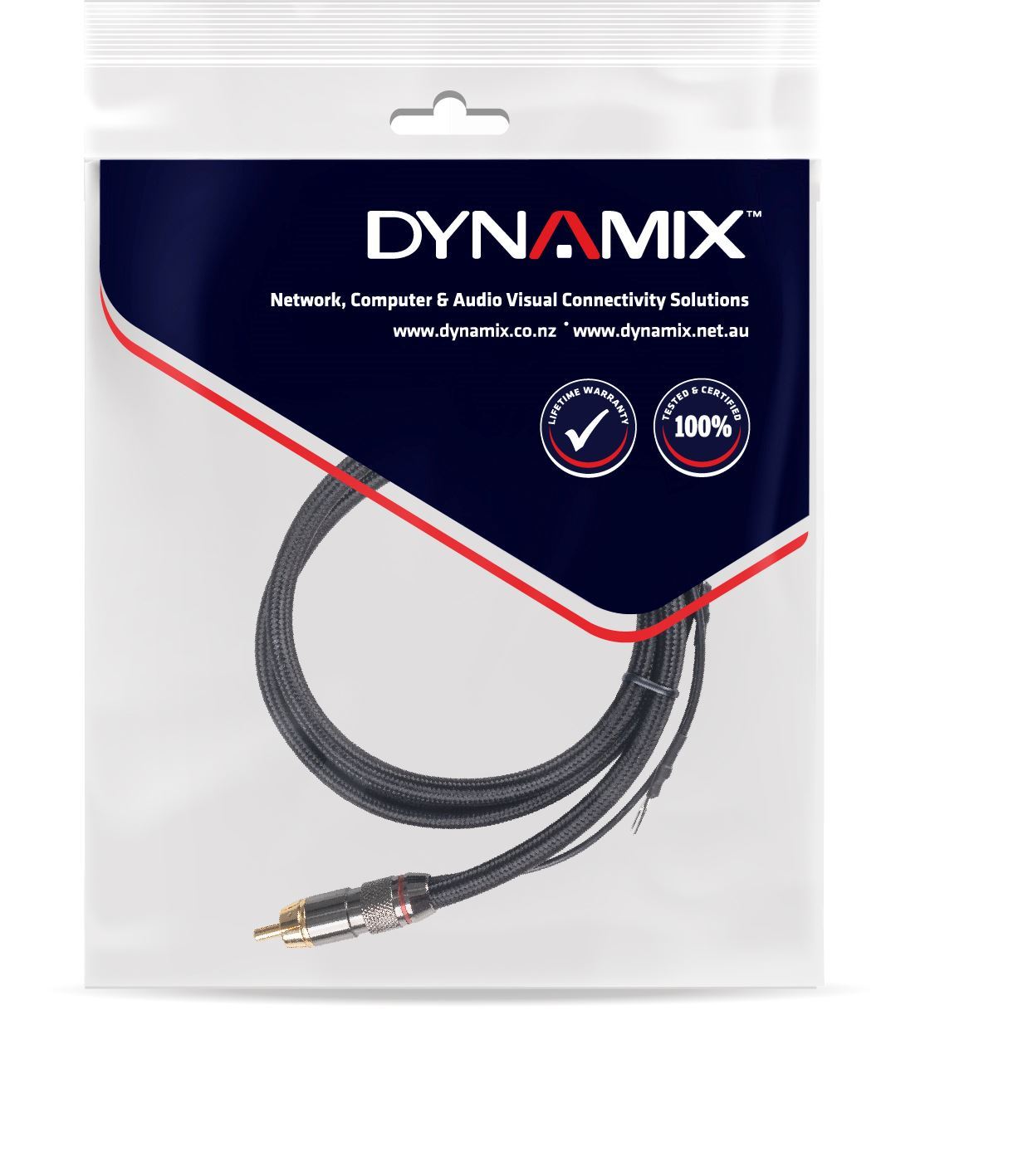 DYNAMIX_0.75m_Coaxial_Subwoofer_Cable_RCA_Male_to_Male_with_Grounding_Spade_Connectors 518
