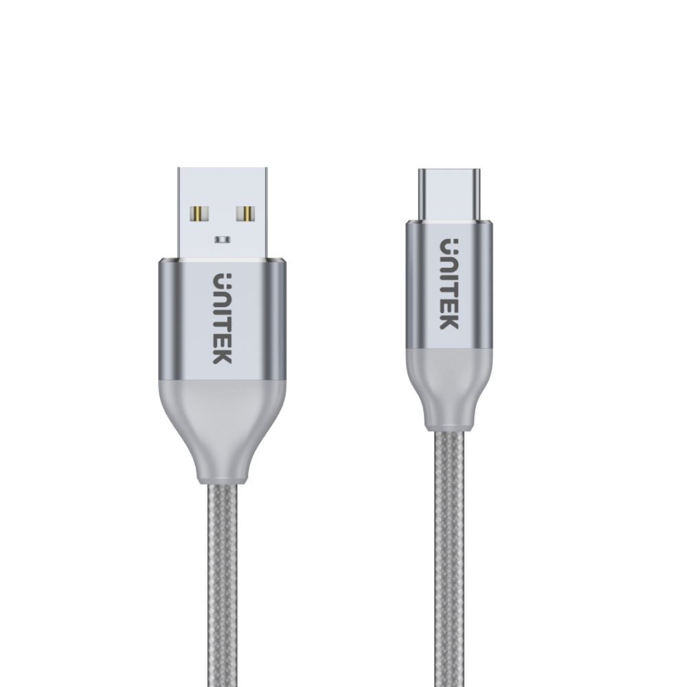 Y-C4025ASL - Unitek 1m USB-A to USB-C Cable. USB 2.0 Data Transfer Rate Up to - 0
