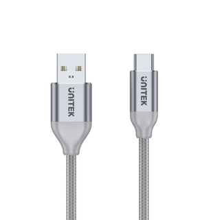 Y-C4025ASL - Unitek 1m USB-A to USB-C Cable. USB 2.0 Data Transfer Rate Up to