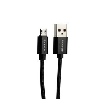 JACKSON_1.5m_USB-A_to_Micro_USB_Sync_&_Charge_Cable._Braided_Cable_Provides_Extra_Durability._Black_Colour. 155