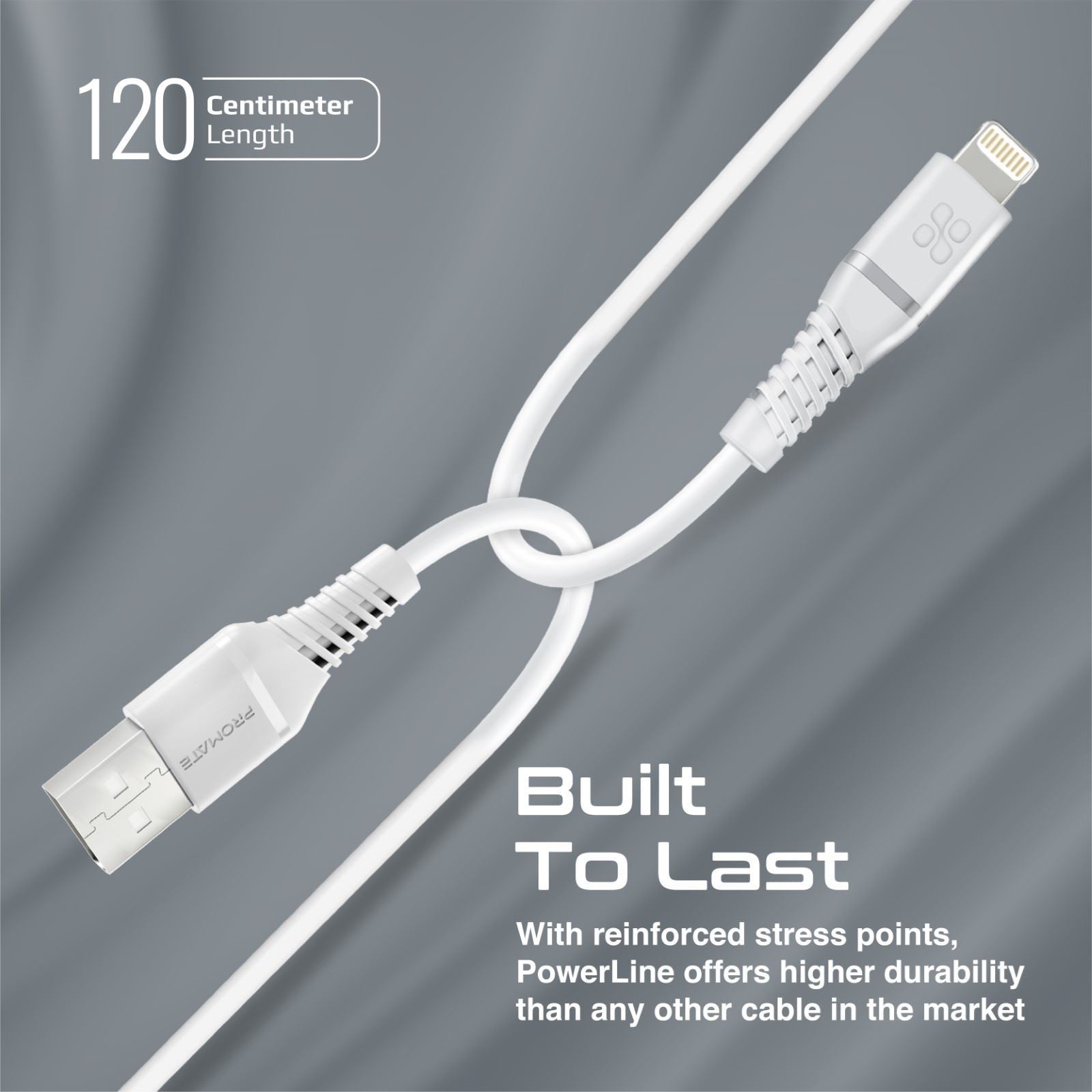 PROMATE_1.2m_MFI_Certified_USB-C_to_Lightning_Data_&_Charge_Cable._Data_Transfer_Rate_480Mbps._Total_Current_2.2A._Durable_Soft_Silicon_Cable._Tangle_Resistant_25000_Bend_Lifespan.White 1594