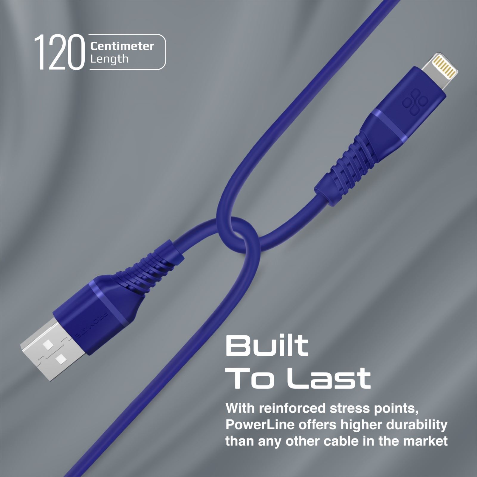 PROMATE_1.2m_MFI_Certified_USB-C_to_Lightning_Data_&_Charge_Cable._Data_Transfer_Rate_480Mbps._Total_Current_2.2A._Durable_Soft_Silicon_Cable._Tangle_Resistant_25000_Bend_Lifespan._Blue 1590