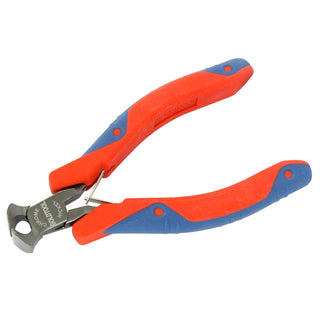 GOLDTOOL_110mm_End_Nipper_Polished_CRV_Precision_Plier._11mm_Flush_Cutter_Double_Leaf_Springs._Rubber_Easy_Grip_Handles_for_Greater_Comfort._Red/Blue_Colour