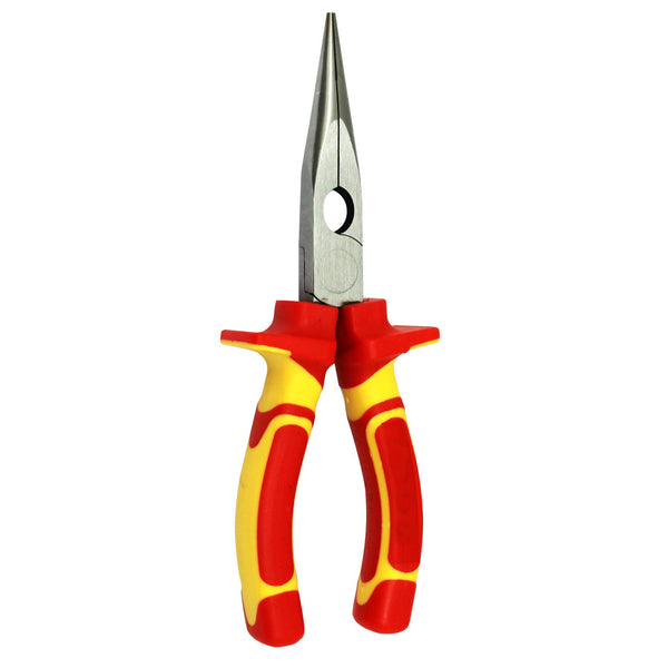 GOLDTOOL_175mm_Insulated_Sharp_Nose_Pliers._Large_Shoulders_to_Protect_Against_Live_Contacts._Rubber_Easy_Grip_Handles_for_Greater_Comfort._Red/Yellow_Colour