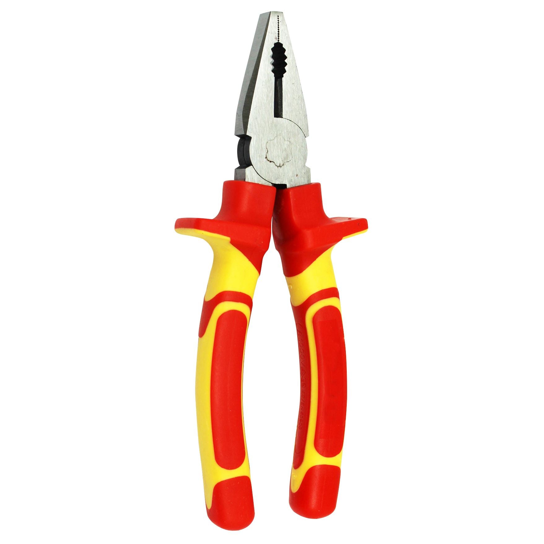 GOLDTOOL_175mm_Insulated_Wire_Clamp_Pliers._Large_Shoulders_to_Protect_Against_Live_Contacts._Rubber_Easy_Grip_Handles_for_Greater_Comfort._Red/Yellow_Colour