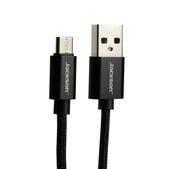 JACKSON_1.5m_USB-A_to_USB-C_Sync_&_Charge_Cable._Braided_Cable_Provides_Extra_Durability,_Black_Colour. 159