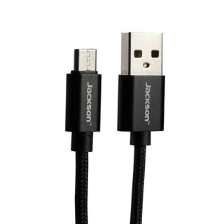 JACKSON_1.5m_USB-A_to_USB-C_Sync_&_Charge_Cable._Braided_Cable_Provides_Extra_Durability,_Black_Colour. 159