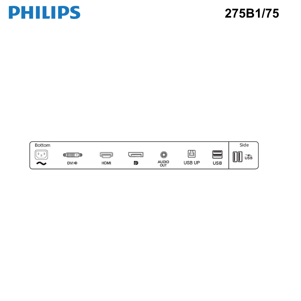 275B1/75 - Philips 27" WQHD WLED LCD Monitor - 16:9 - In-plane Switching (IPS)