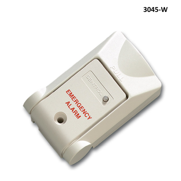 3040-W - Sentrol Duress Panic Switch, Surface Mount, SPST, White with LED
