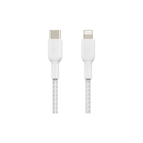CAA004BT1MWH - Belkin Lightning/USB-C Data Transfer Cable - 1 m Lightning/USB-C Data Transfer Cable for iPhone, iPad