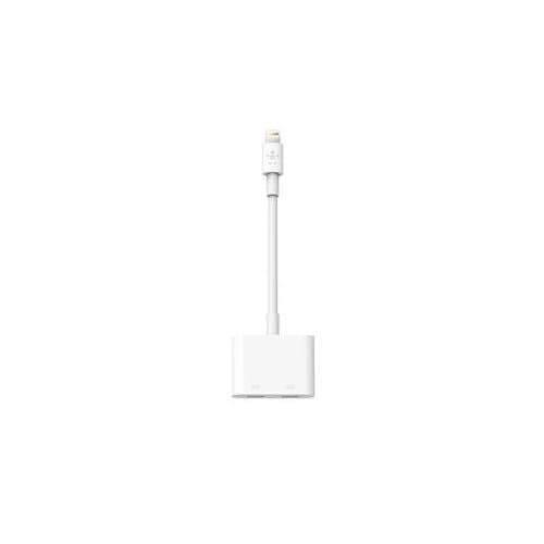 F8J198BTWHT - Belkin Lightning Audio + Charge RockStar - 11.43 cm Lightning Audio/Power Cable for iPhone, iPad