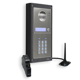 AAP-GSM4KCR-1S KIT - GSM INTERCOM 3G, KIT WITH KEY PAD (BACKLIT) BRUSHED S/S. SINGLE BUTTON SURFACE MOUNTED