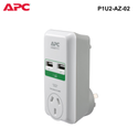 P1U2-AZ-02 - APC Essential Surge Arrest 1 Outlet Wall Mount With Dual USB Ports