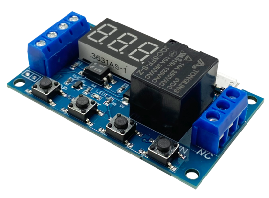 AT2-PCB - Universal timer board 5V -24V DC with multi timer function