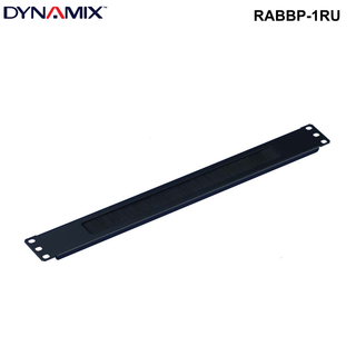 RABBP-1RU - 1RU 19'' Brush Cable Management Bar, Black Colour