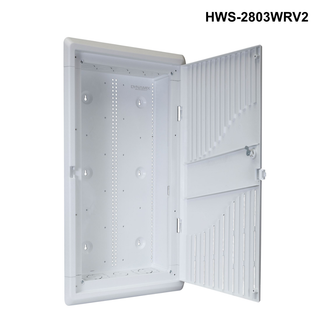 HWS-2803WRV2 - 28'' Recessed Plastic Network Enclosure, WiFi Ready