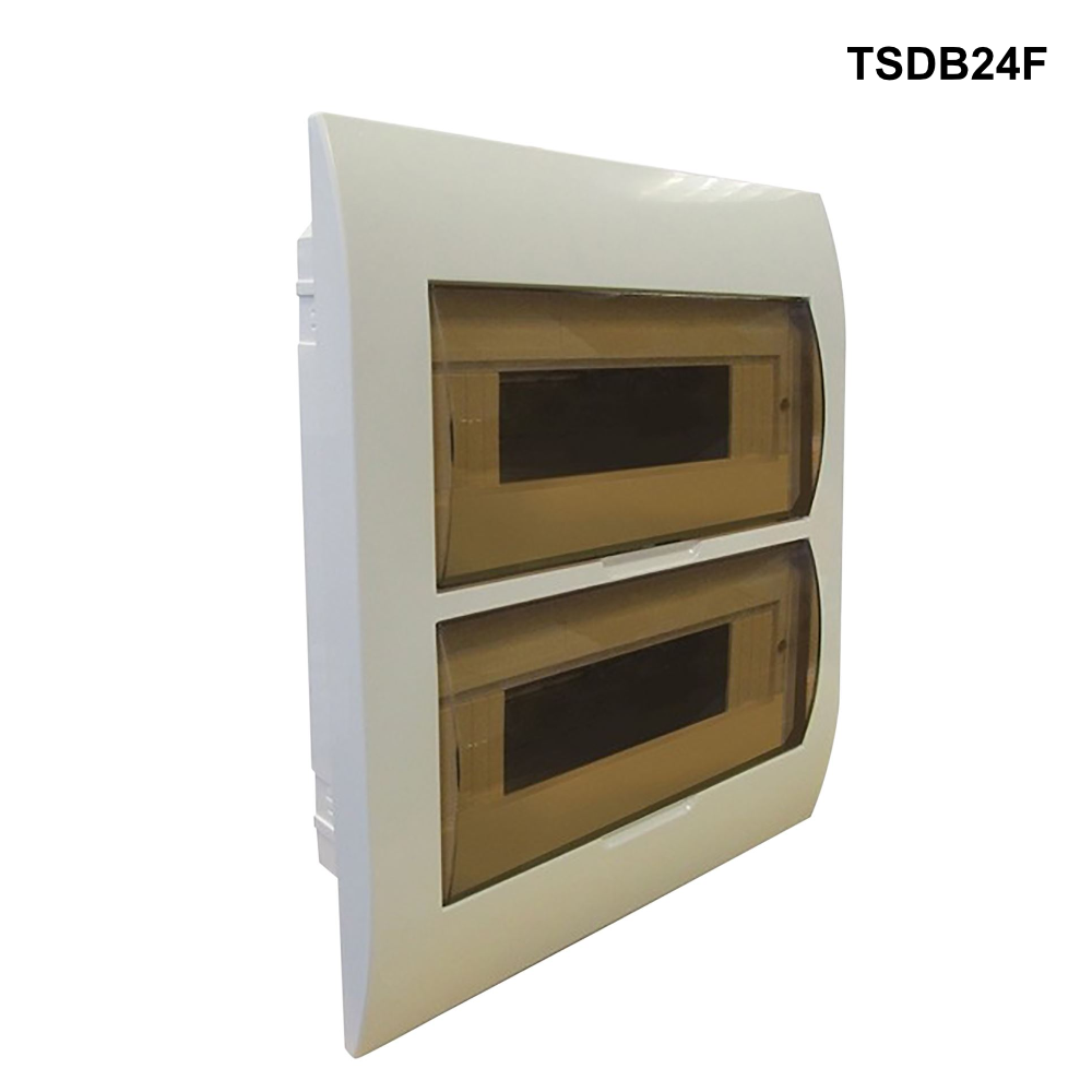 TSDB - Flush Mounted Distribution Board, fire retardant material 4 to 24 Pole Options