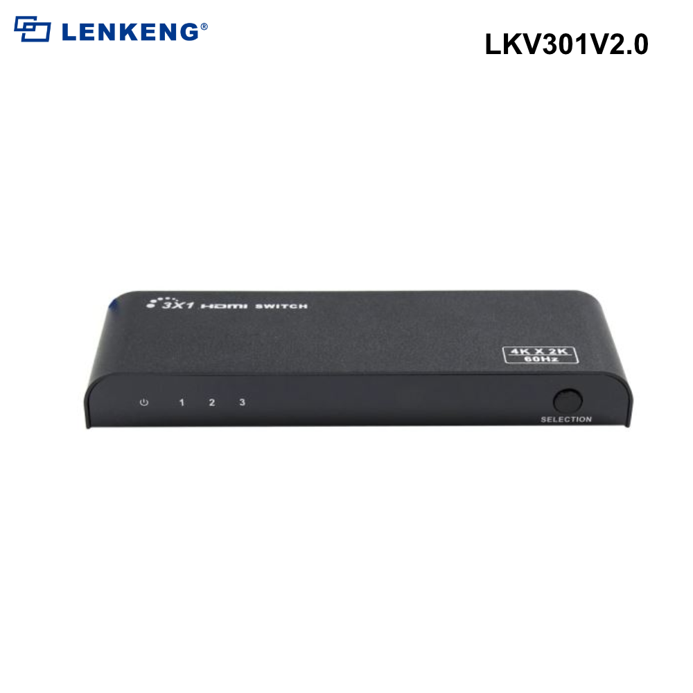 LKV301V2.0 - Lenkeng 4K 3 in 1 out HDMI Switch Ultra HD 4K2K@60Hz