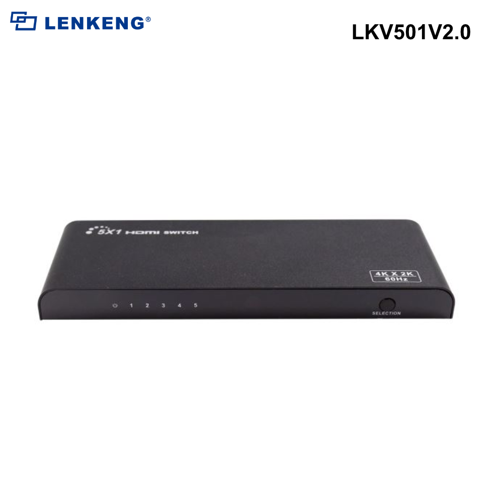 LKV501V2.0 - Lenkeng 4K 5 in 1 out HDMI Switch Ultra HD 4K2K@60Hz - 0