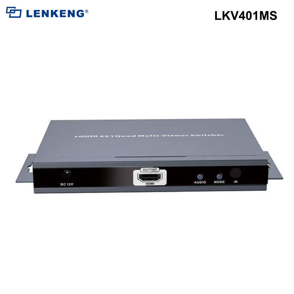 LKV401MS - Lenkeng 4x1 HDMI multiviewer switch Includes 4x HDMI inputs & 1x HDMI Output - 0