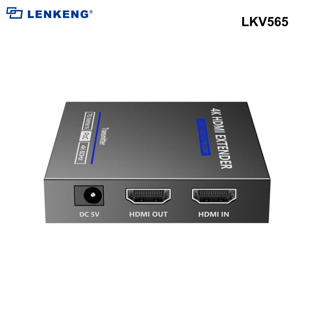 LKV565 - Lenkeng HDMI 2.0 Compact Extender Over Cat6/6a/7, Supports up to 4K, Zero Latency, One Way IR - 0