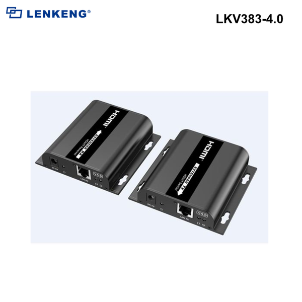 LKV383-4.0 - Lenkeng HDbitT HDMI Extender over IP CAT5/5e/6 Network Cable Kit