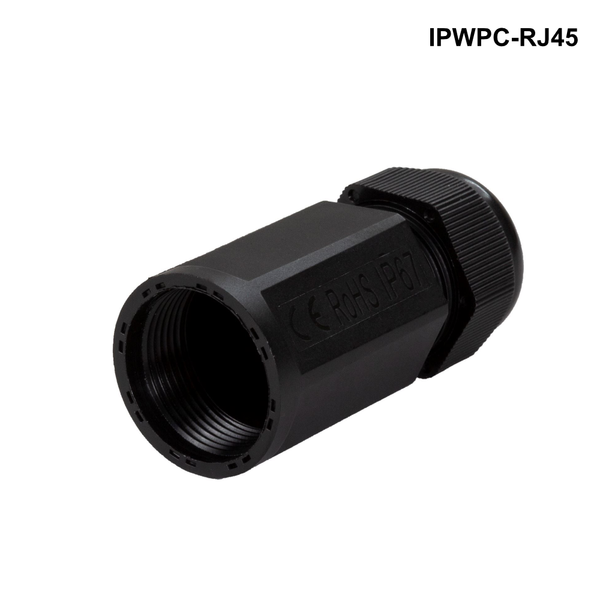 IPWPC-RJ45 - IP67 Cat6, Cat6A Waterproof In-line Connector Coupler, Shielded, RJ45