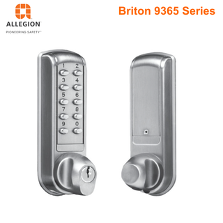 Briton 9365 Series Narrow Stile Electronic Keypad with Legge Mortice Lock & 5300 Internal Furniture