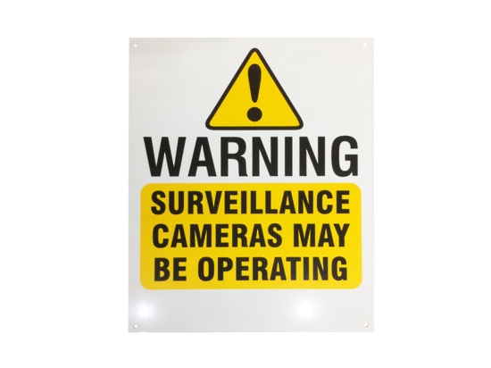 CCTV SIGN-L - Large Video Warning Sign