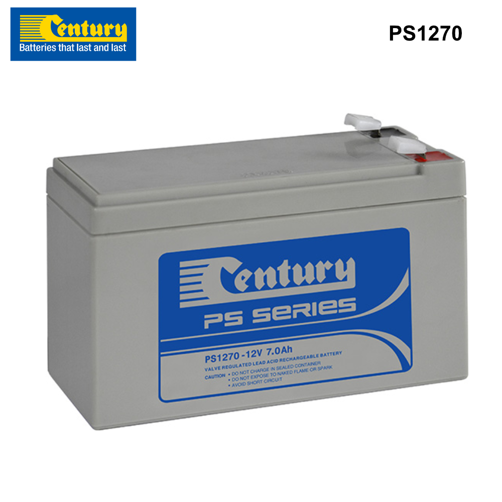 PS1270 - Century PS Series 12VDC 7Ah Alarm Battery