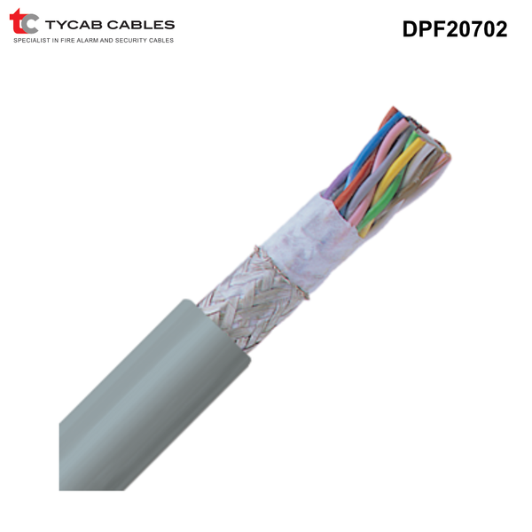 DPF20702 - Tycab 10 Pair Twisted 0.22mm Data Cable Shielded Copper - 100, 250 or 500m