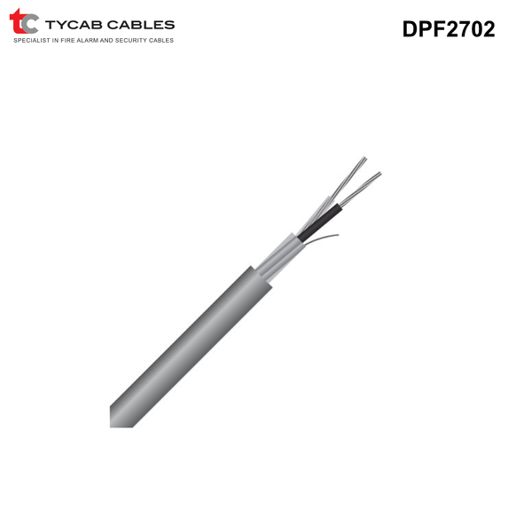 DPF2702 - Tycab 1 Pair Twisted 0.22mm Data Cable Shielded Copper - 100, 250 or 500m