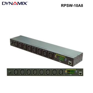 RPSW-10A8 - 8 Port 10A Switched PDU. Remote Individual Outlet Control