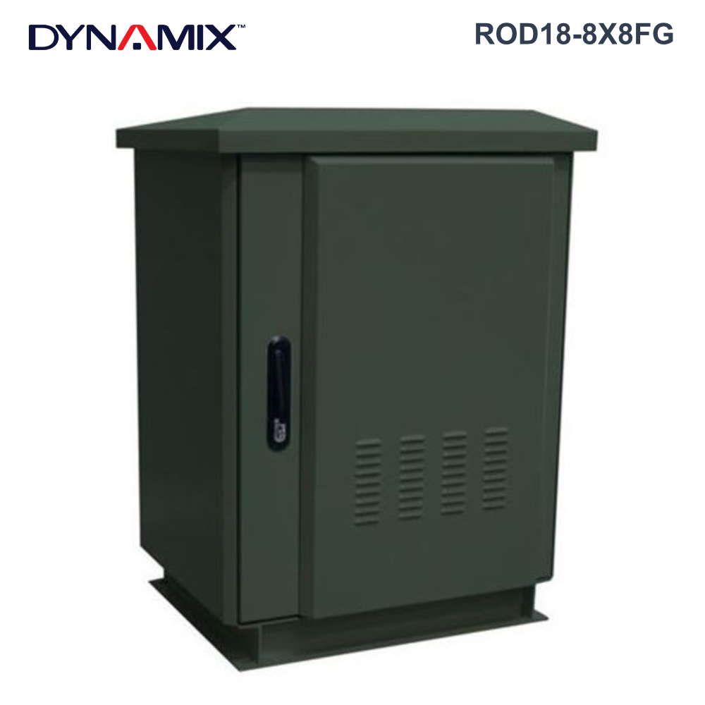 ROD18-8X8 - 18RU Outdoor Freestanding Cabinet. (800 X 800 X 18U) - 0