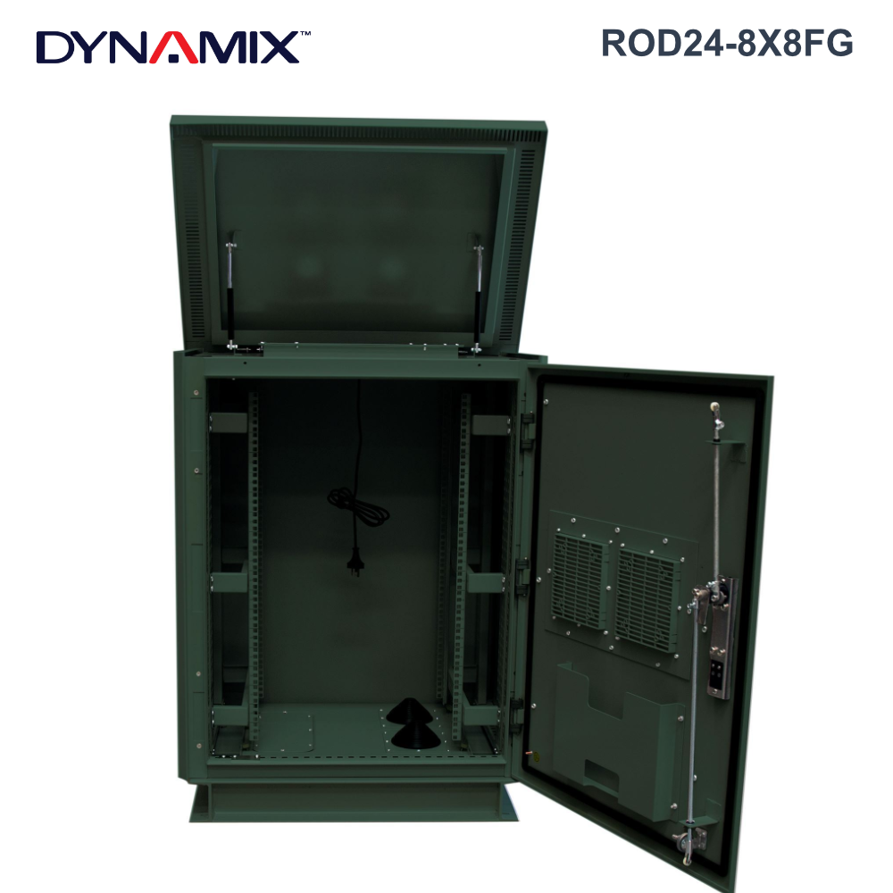 ROD24-8X8FG - 24RU Outdoor Freestanding Cabinet. (800 X 800 X 18U) - 0